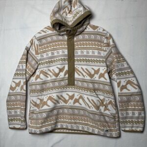 The North Face Men's Print Carbondale‎ Fleece Jacket Pullover XL